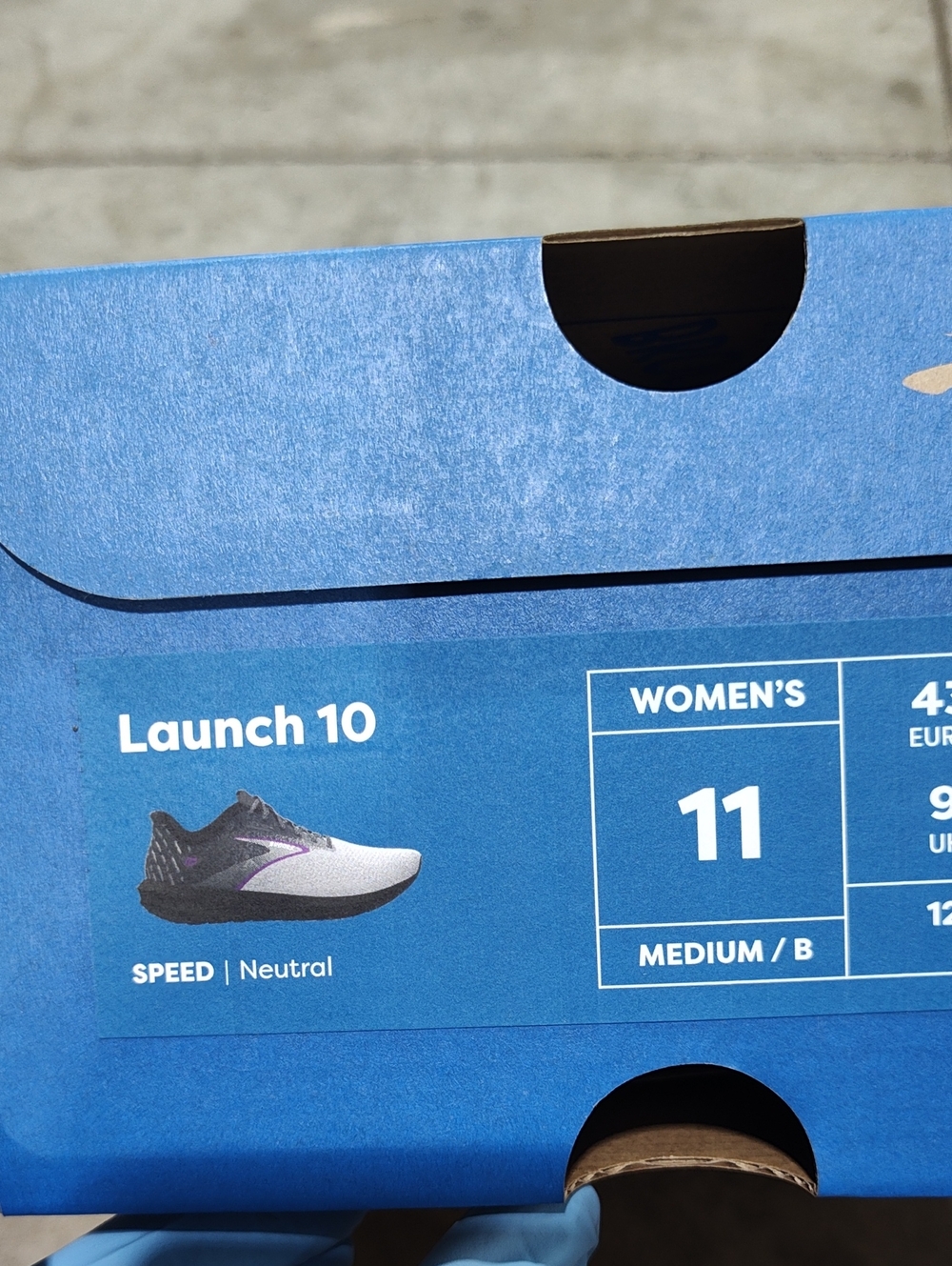 Launch 10 Women's Running Shoes - White and Black- New